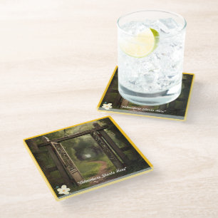 "The Right Path" Glass Coaster