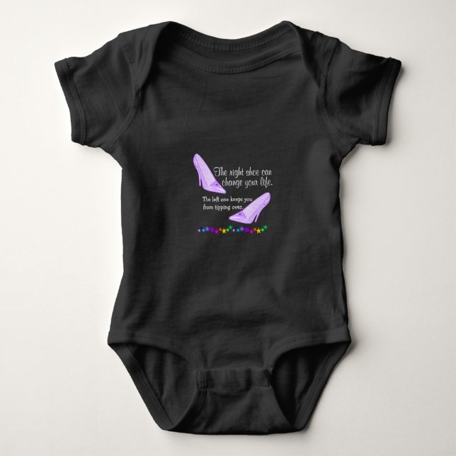 The Right Shoe Baby Bodysuit (Front)