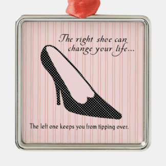 The Right Shoe - Pink Metal Tree Decoration