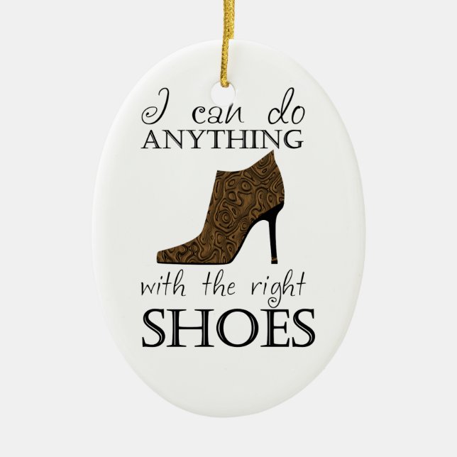 The Right Shoes Ceramic Tree Decoration (Front)