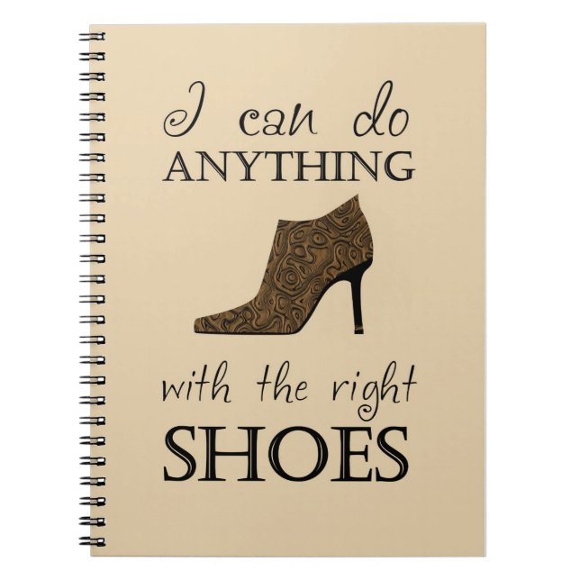 The Right Shoes Spiral Notebook (Front)
