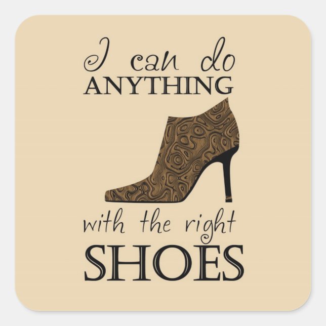 The Right Shoes Square Sticker (Front)