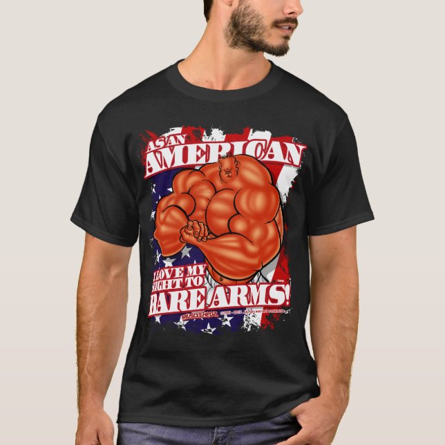 The Right To BARE ARMS! T-Shirt (Front)