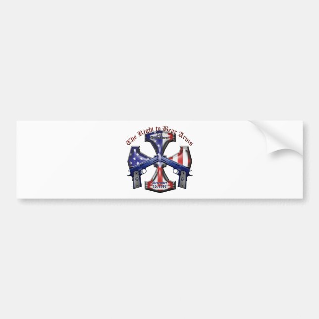 The Right To Bear Arms Bumper Sticker (Front)