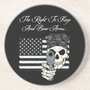 The Right To Keep And Bear Arms Sandstone Coaster