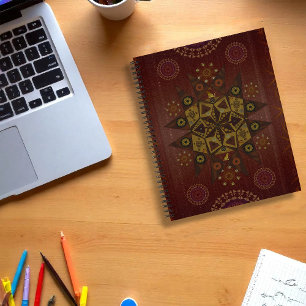 The righteousness protector of Geo tantrum mandala Notebook