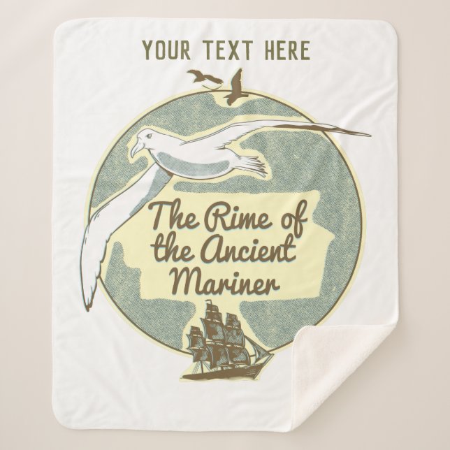 The Rime of the Ancient Mariner Sherpa Blanket (Front)