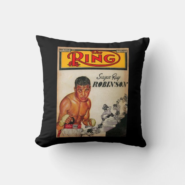 The Ring Magazine Cover 2 Cushion (Front)