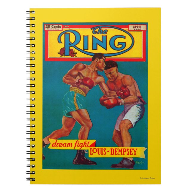 The Ring Magazine Cover Spiral Notebook (Front)