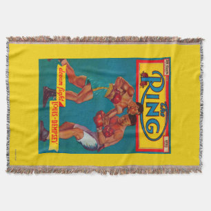 The Ring Magazine Cover Throw Blanket