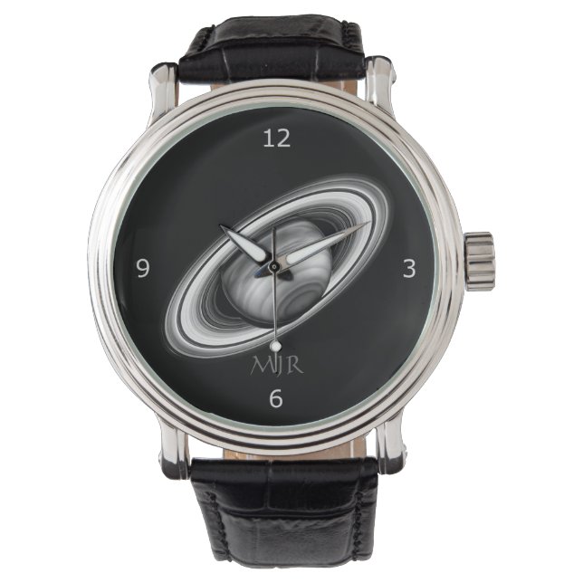 The Rings of Gas Giant Saturn - solar system image Watch (Front)