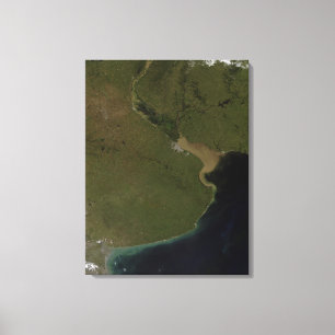 The Rio de la Plata estuary Canvas Print
