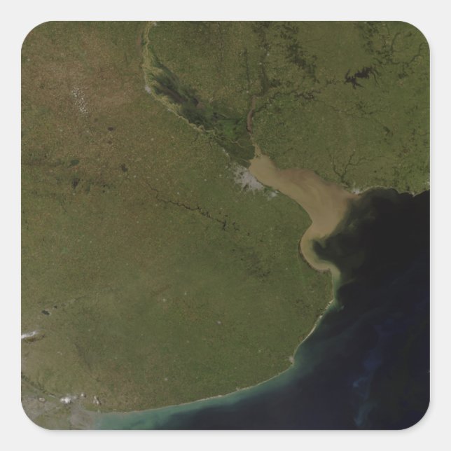 The Rio de la Plata estuary Square Sticker (Front)