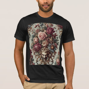🌺 The Riot to Bloom – Gothic Wearable Art T-Shirt