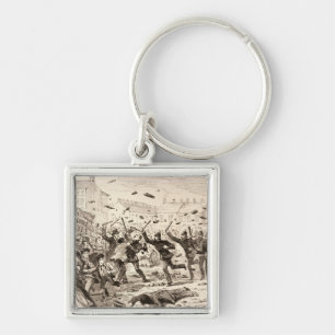 The Riots in Belfast Key Ring