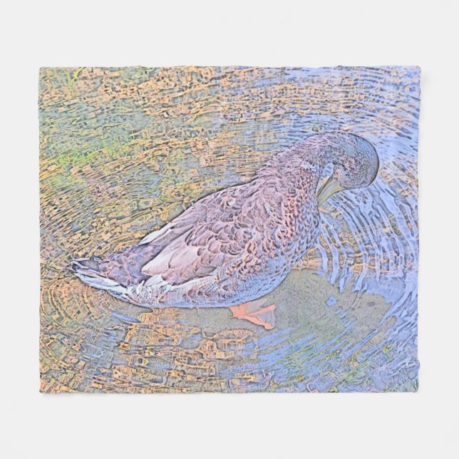 The Ripples Fleece Blanket (Front (Horizontal))