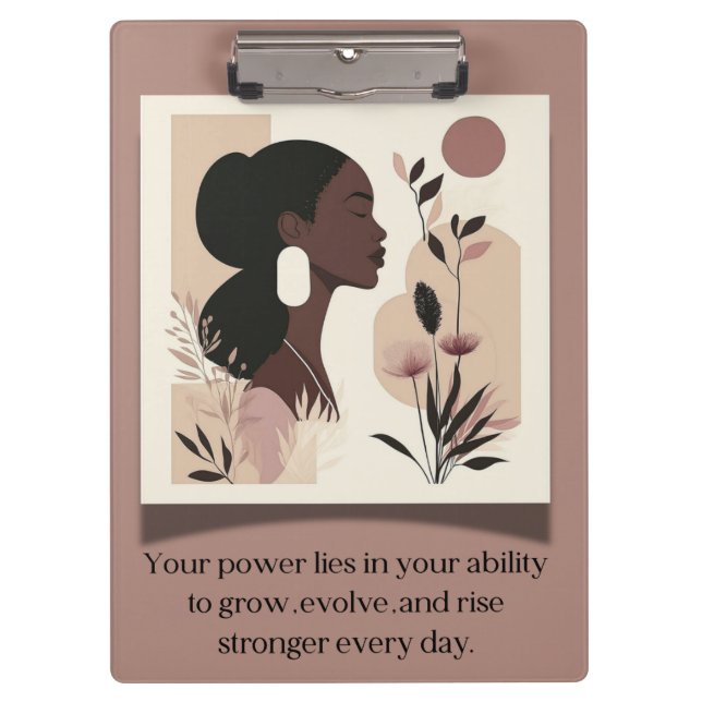 The Rise Stronger Themed  Clipboard (Front)