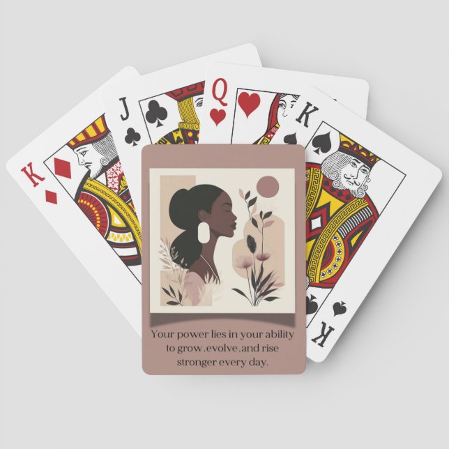 The Rise Stronger Themed  Playing Cards (Back)