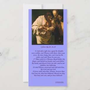 The Risen Christ Sees ApostleThomas-Photo Card