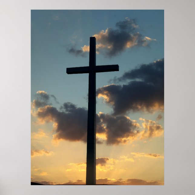 The Risen King Easter Sunset Christian Poster Art (Front)