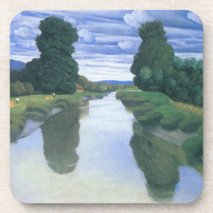 The River at Berville by Felix Vallotton, Fine Art Coaster