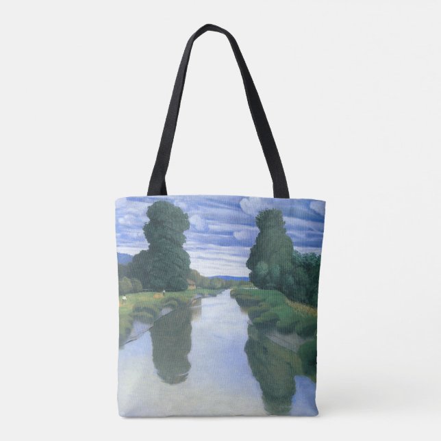 The River at Berville by Felix Vallotton, Fine Art Tote Bag (Back)