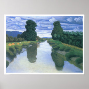 The River at Berville by Felix Vallotton Poster
