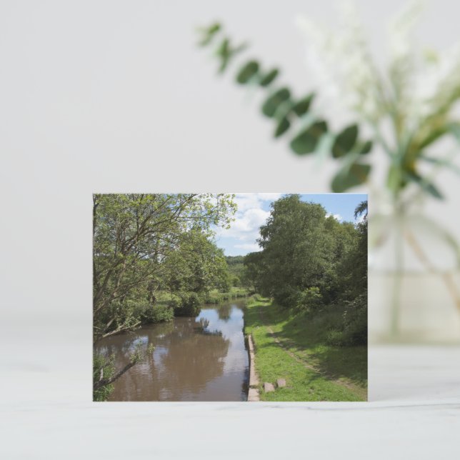 The River Churnet Cheddleton Staffordshire Postcard (Standing Front)