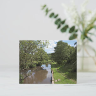 The River Churnet Cheddleton Staffordshire Postcard