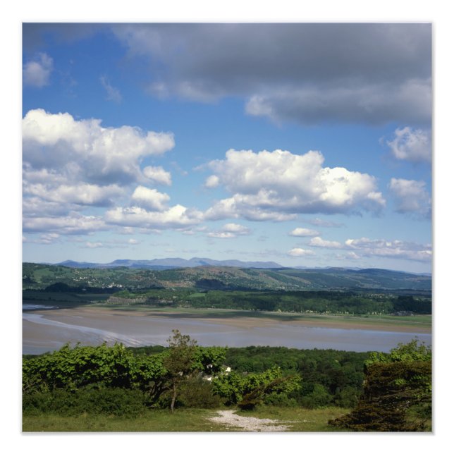 The River Kent viewed from Arnside Knott Arnside Photo Print (Front)