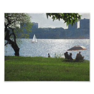 The River on a Warm Summer Evening Photo Print