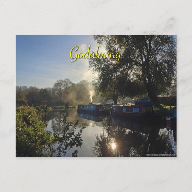 The River Wey Godalming - Beautiful! Postcard (Front)