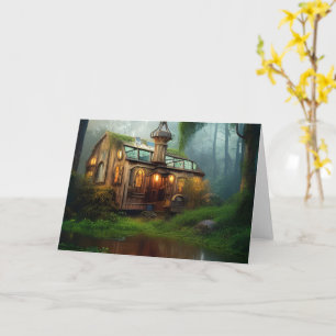 The River Workshop   Steampunk Greeting Card