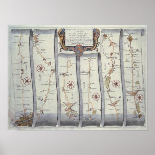 The Road from London to Arundel Poster