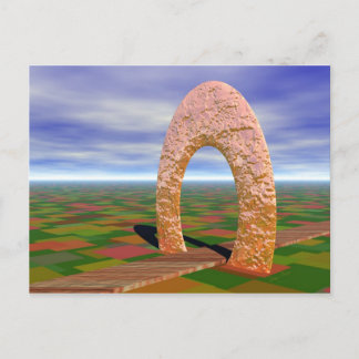 The Road Less Travelled, Abstract Arch, Farmlands Postcard