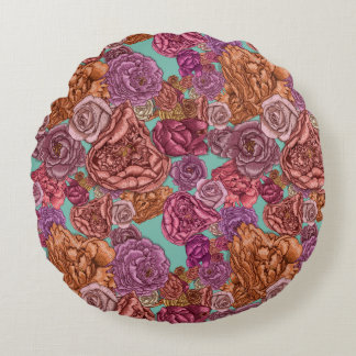 The road not taken poem round cushion