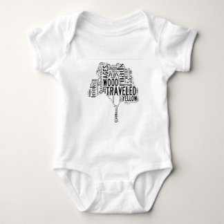 The Road Not Taken Word Art Shirt