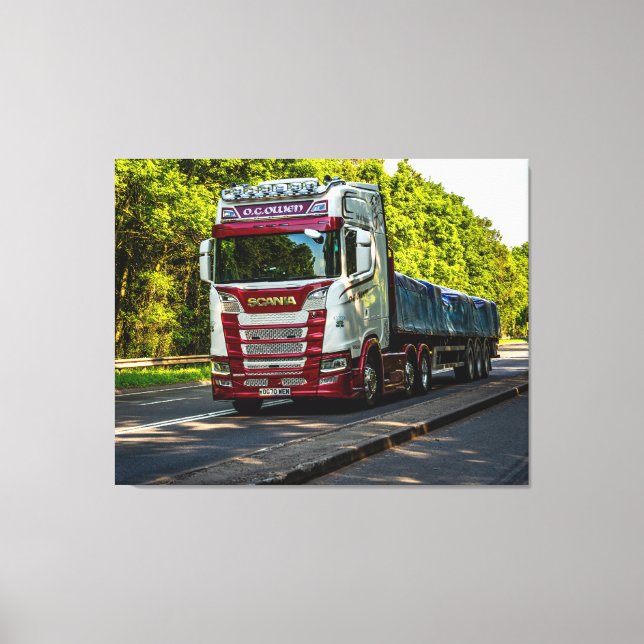 The Road Through Herefordshire Canvas Print (Front)