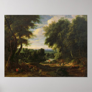 The Road to Boitsfort from Auderghem Poster
