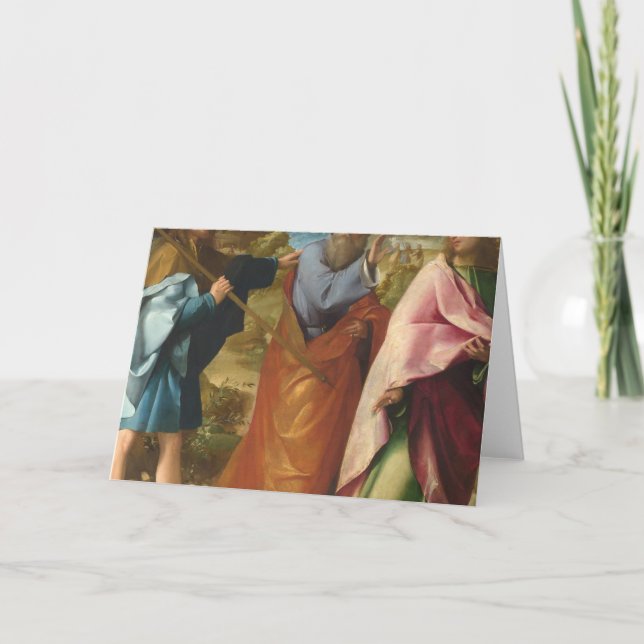 The Road To Emmaus With Jesus Card (Front)