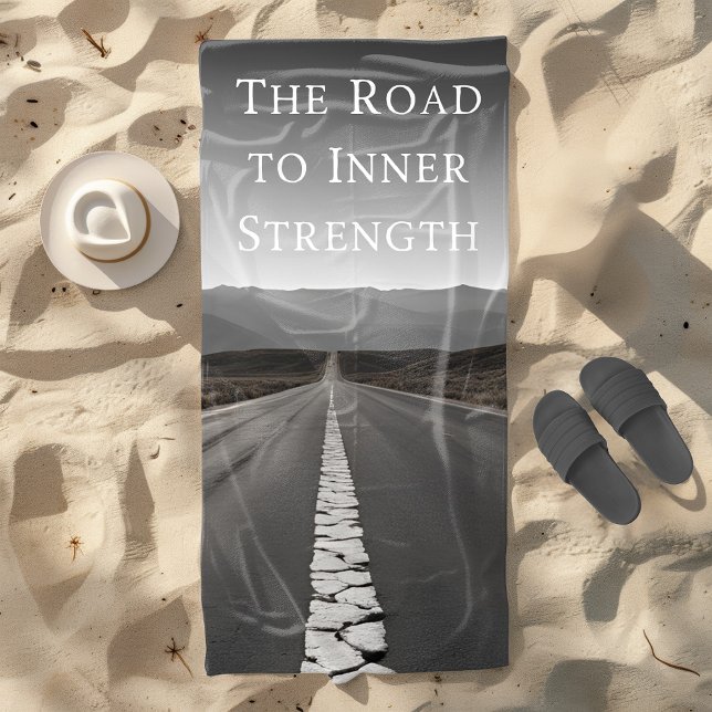 The Road to Inner Strength Beach Towel (Creator Uploaded)