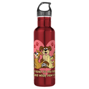 The Road To My Heart Dogs 710 Ml Water Bottle