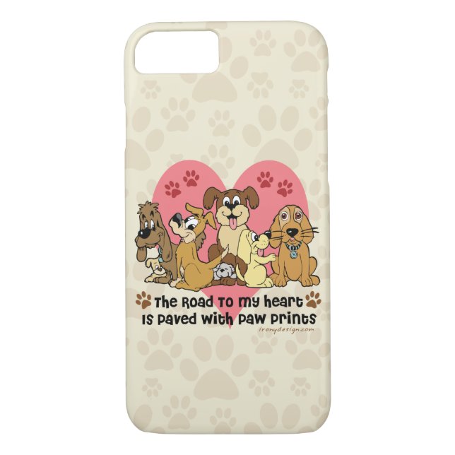 The Road To My Heart Dogs Case-Mate iPhone Case (Back)