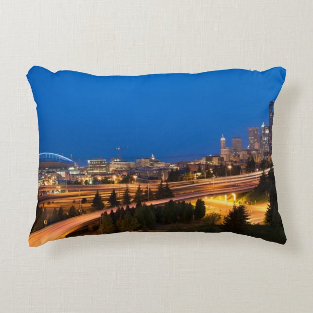 The road to Seattle Decorative Cushion (Front)