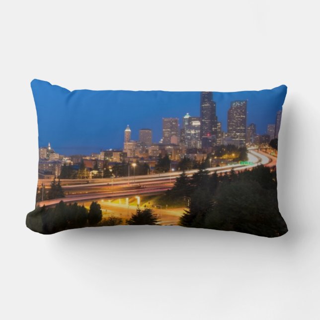 The road to Seattle Lumbar Cushion (Front)