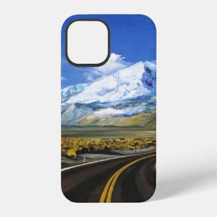 the road to the mountains oil paintingasphalt,autu iPhone 12 case
