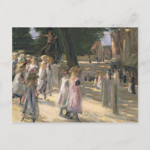 The Road to the school at Edam Postcard
