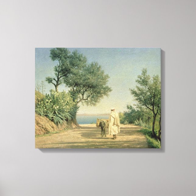 The Road to the Sea, Algeria, 1883 Canvas Print (Front)