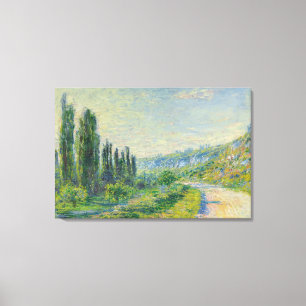 The Road to Vétheuil (by Claude Monet) Canvas Print