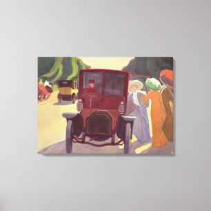 The Road with Acacias, 1908 Canvas Print